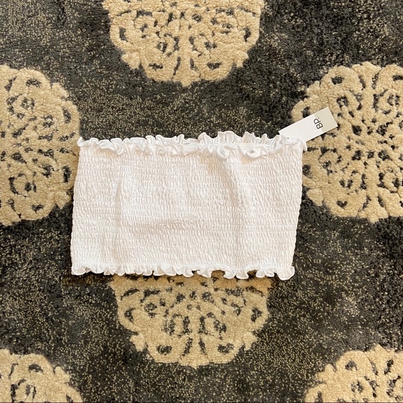 BP smocked white bandeau top - Picture 2 of 3